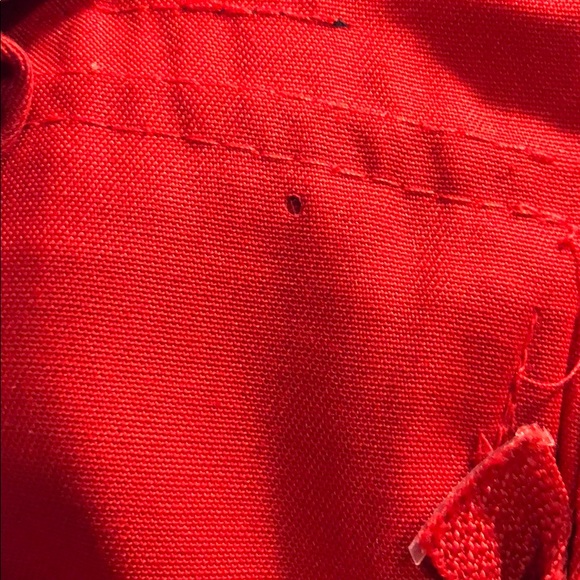 Cristobal Balenciaga Vtg red zip vest pockets sz L - Picture 8 of 8
